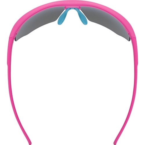 Okulary Uvex Aerios S, różowy mat / lustrzane niebieskie