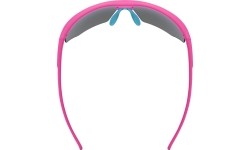 Okulary Uvex Aerios S, różowy mat / lustrzane niebieskie