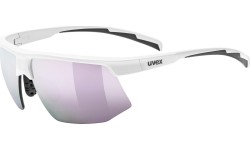 Okulary Uvex Aerios S white matt / mirror rose