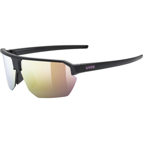 Okulary Uvex Vectiv, black matt / mirror pink