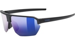 Okulary Uvex Vectiv black matt / mirror blue