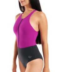 Damski strój kąpielowy Silvia Cross Back Night Grey-Grape Violet-Night Grey 40 - 595