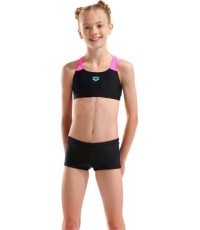 Bikini Arena G Solid, czarno-różowe, L - 590