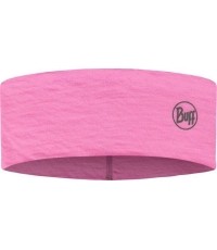 Cienka opaska na głowę Merino Solid Fluor Fuchsia - 568