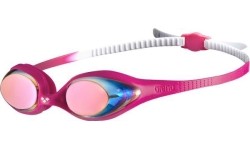 Okulary pływackie Arena Spider Mirror Jr, różowe