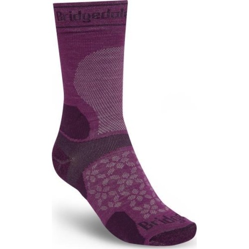 Damskie skarpety merino do biegania w terenie UL Zero Sport Boot, fioletowe, S - 371