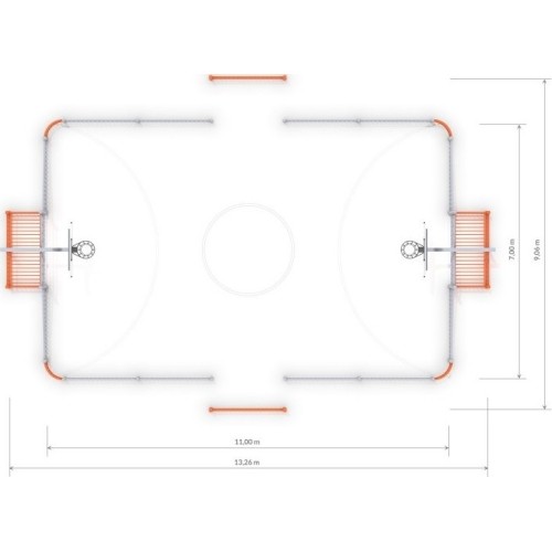Bramka piłkarska Arena Inter-Play 1 (11x7 m)