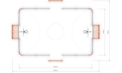 Bramka piłkarska Arena Inter-Play 1 (11x7 m)