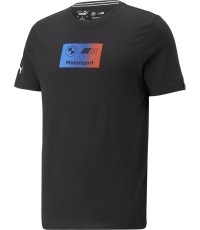 Koszulka męska Puma BMW MMS Logo Tee+, czarna 535884 01