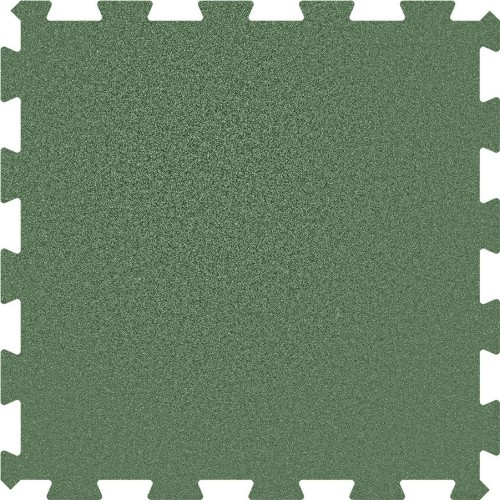 Gumowa płytka mata puzzle Standard, zielona