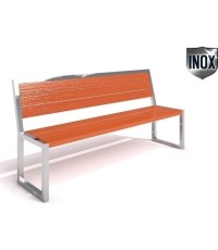 Ławka ze stali nierdzewnej Inter-Play 04