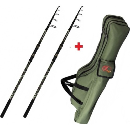 Zestaw wędek karpiowych z pokrowcem Zfish Combo Kingstone 3.60m, 80-150g, 2 szt.