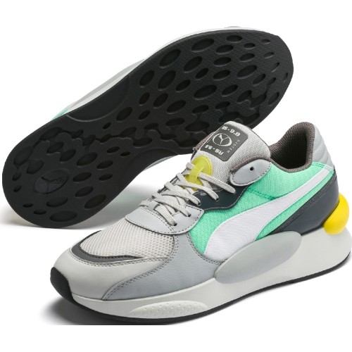 Buty Puma RS 9.8 Fresh, szaro-zielono-żółte, 371571 03