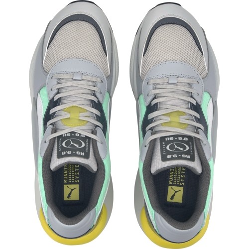Buty Puma RS 9.8 Fresh, szaro-zielono-żółte, 371571 03