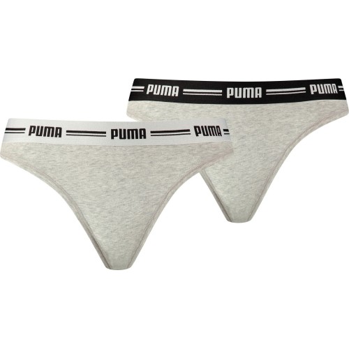 Bielizna Puma Iconic String szara