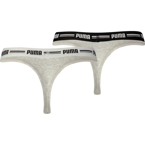 Bielizna Puma Iconic String szara