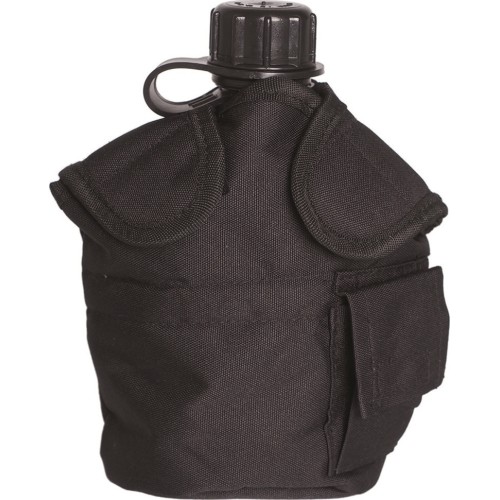 Czarna ładownica na manierkę MOLLE w stylu US