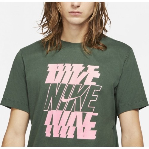 Koszulka męska Nike M NSW Tee Swoosh/Block Green