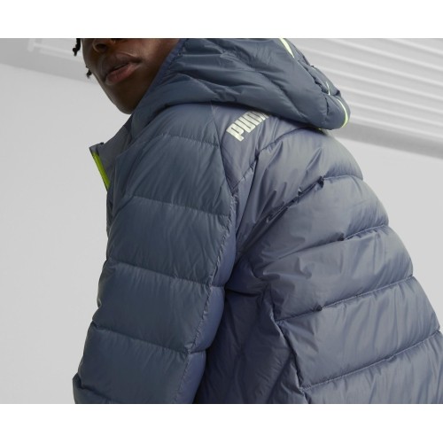 Puma PackLite Hooded męska kurtka puchowa, niebieska 849355 18