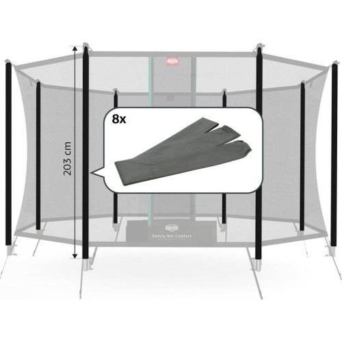 Tuleje do siatki zabezpieczającej Comfort (203 cm) (8 szt.)
