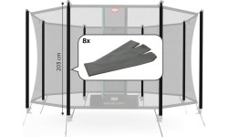 Tuleje do siatki zabezpieczającej Comfort (203 cm) (8 szt.)