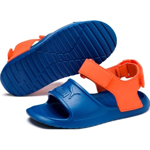Puma Divecat V2 Injex sandały dziecięce Blue Orange 369546 04