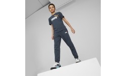 Puma spodnie młodzieżowe Ess + 2 Col Logo Pants Blue 586988 16