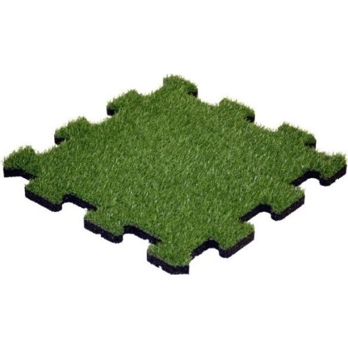 Gumowa mata ze sztuczną trawą – puzzle