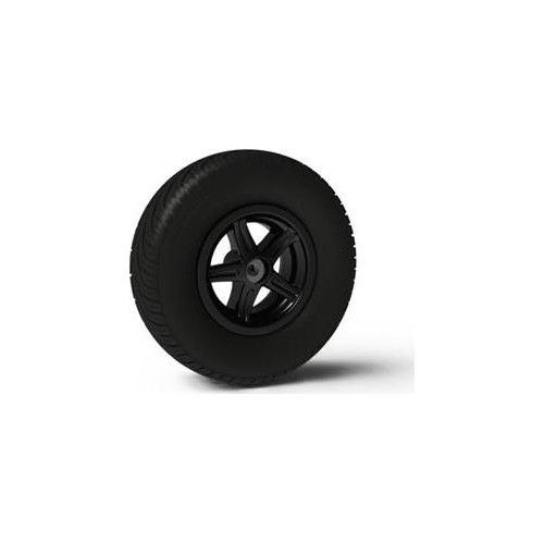 Koło 5-ramienne czarne 400/140-8 slick lewe