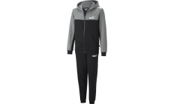 Puma dres dla młodzieży Ess+ Block Hooded Black Grey 670116 03