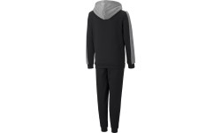 Puma dres dla młodzieży Ess+ Block Hooded Black Grey 670116 03