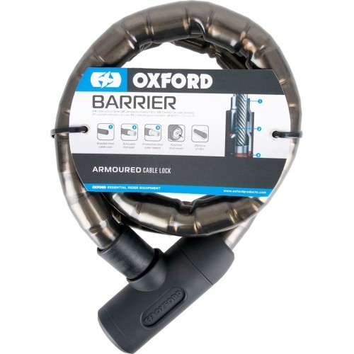 Zapięcie do motocykla Oxford Barrier 1,4 m Dust