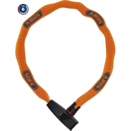 Zapięcie Abus 6806K/85 NEON orange (square chain)