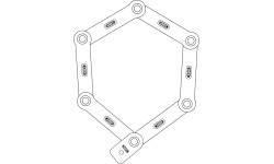 Zapięcie Abus Bordo Granit XPlus 6500K/90 BK SH