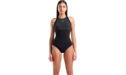 Damski strój kąpielowy Linda Cross Back, czarno-szary, 40 - 550