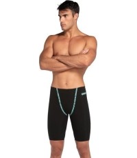 Męskie kąpielówki Primo Jammer HW Black - Teal 55 - 100