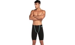 Męskie kąpielówki Primo Jammer HW Black - Teal 55 - 100