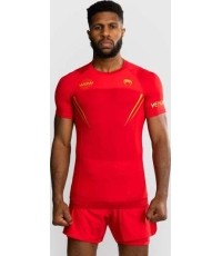 Rashguard z krótkim rękawem Venum x WOW FC – Fury Red/Gold