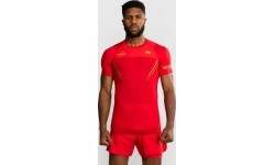 Rashguard z krótkim rękawem Venum x WOW FC – Fury Red/Gold