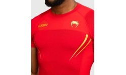 Rashguard z krótkim rękawem Venum x WOW FC – Fury Red/Gold
