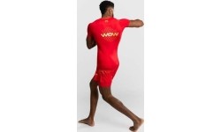 Rashguard z krótkim rękawem Venum x WOW FC – Fury Red/Gold