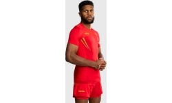 Rashguard z krótkim rękawem Venum x WOW FC – Fury Red/Gold