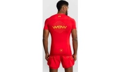 Rashguard z krótkim rękawem Venum x WOW FC – Fury Red/Gold