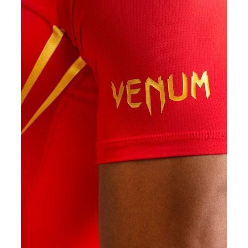Rashguard z krótkim rękawem Venum x WOW FC – Fury Red/Gold