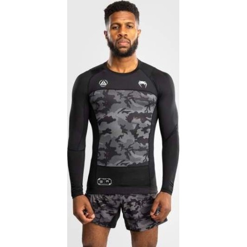 Koszulka rashguard z długim rękawem Venum x Polaris, czarno-szara