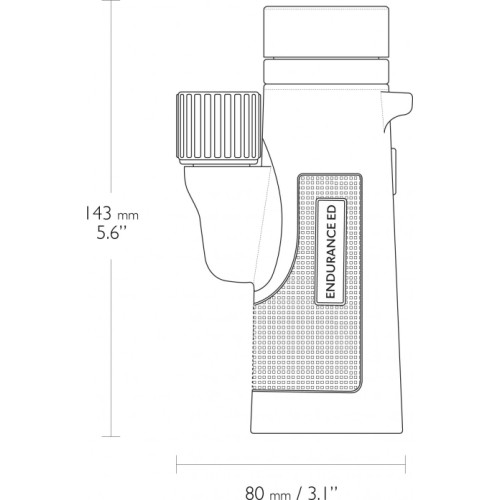 Hawke Endurance ED 8x42 zielony monokular