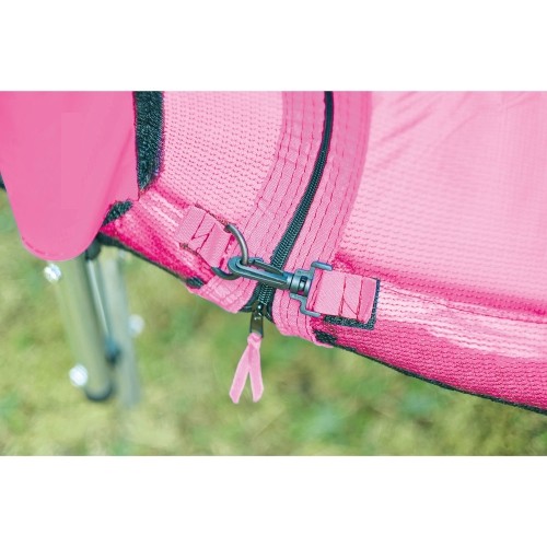 Trampolina Plum Junior z siatką ochronną, różowa, 4 ft