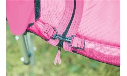 Trampolina Plum Junior z siatką ochronną, różowa, 4 ft