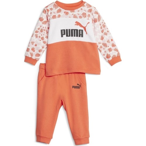 Dres dziecięcy Puma Ess Mix Mtch Infants biało-pomarańczowy 676368 60