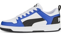 Puma buty młodzieżowe Rebound Layup Lo SL Jr White Blue 370490 19